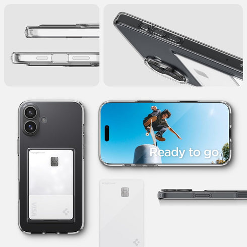 Spigen iPhone 16 PLUS Case Crystal Slot